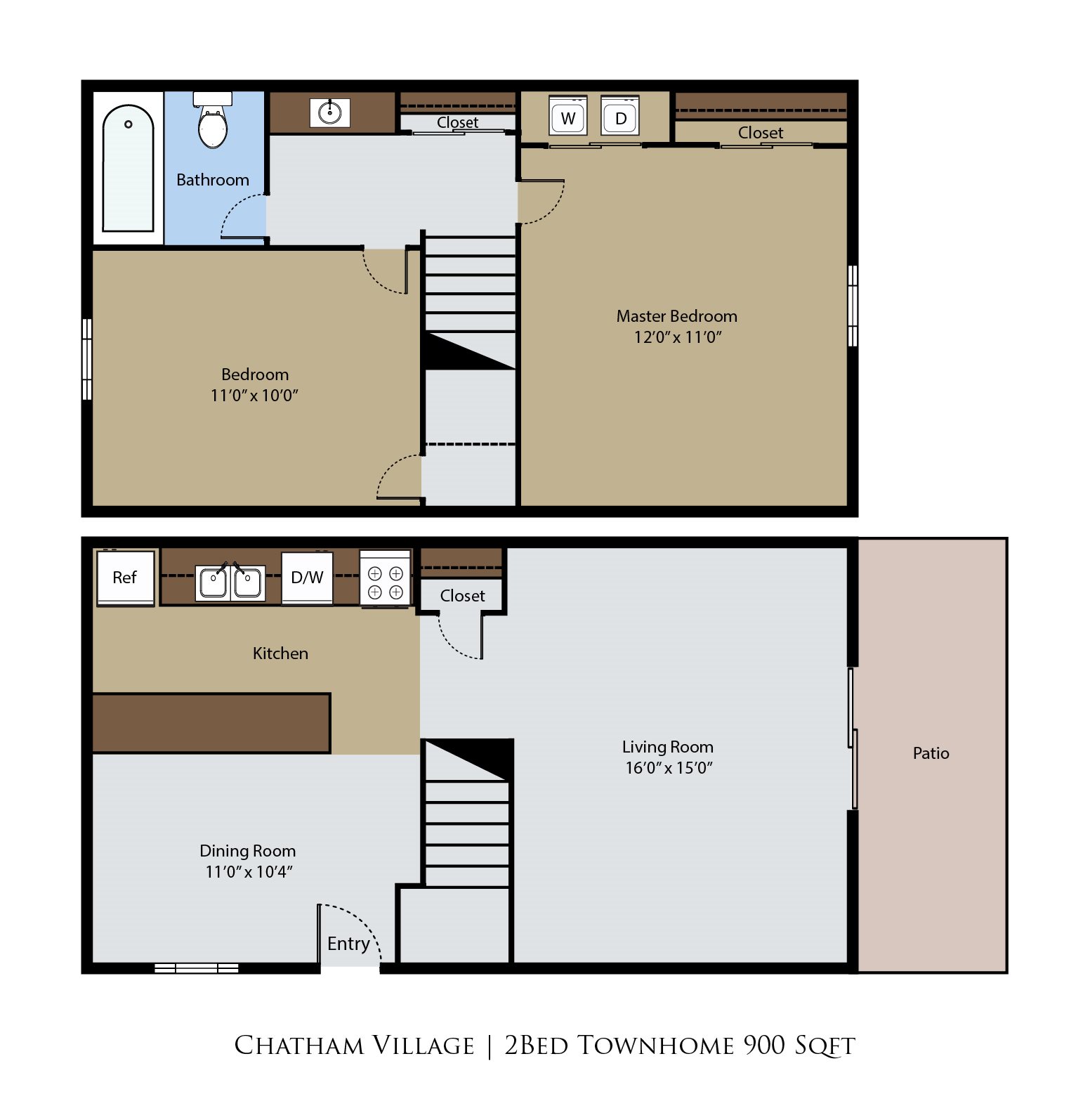 B2 Townhome Floor Plan 3